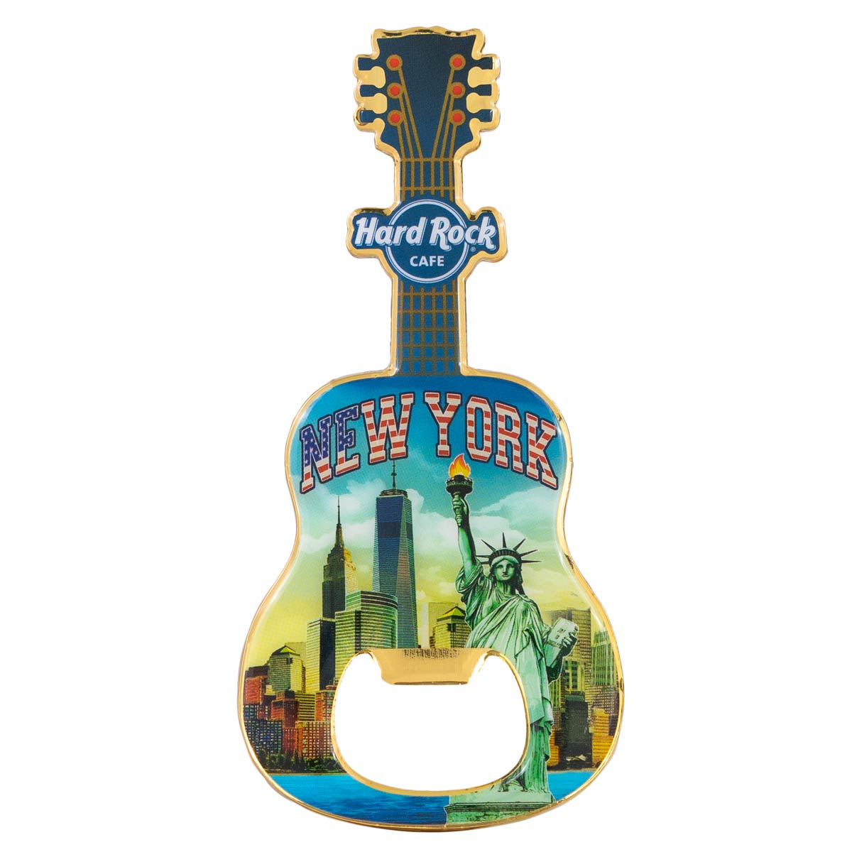 Country Colors City Bottle Opener Magnet image number 1